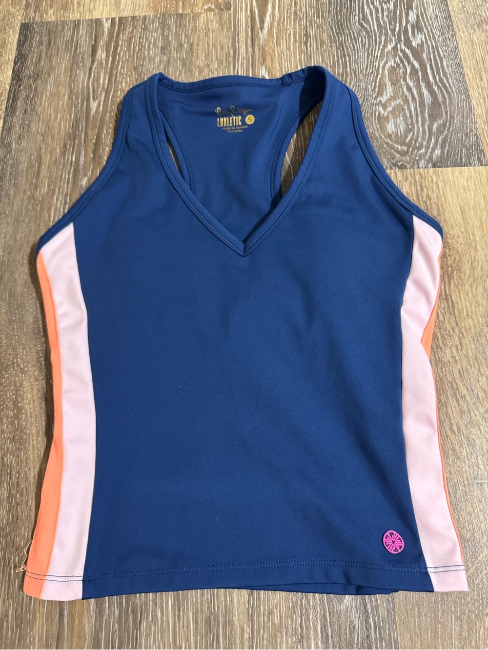 Lilly Pulitzer Vanti Luxletic UPF 50+ Oyster Bay Bra Tank